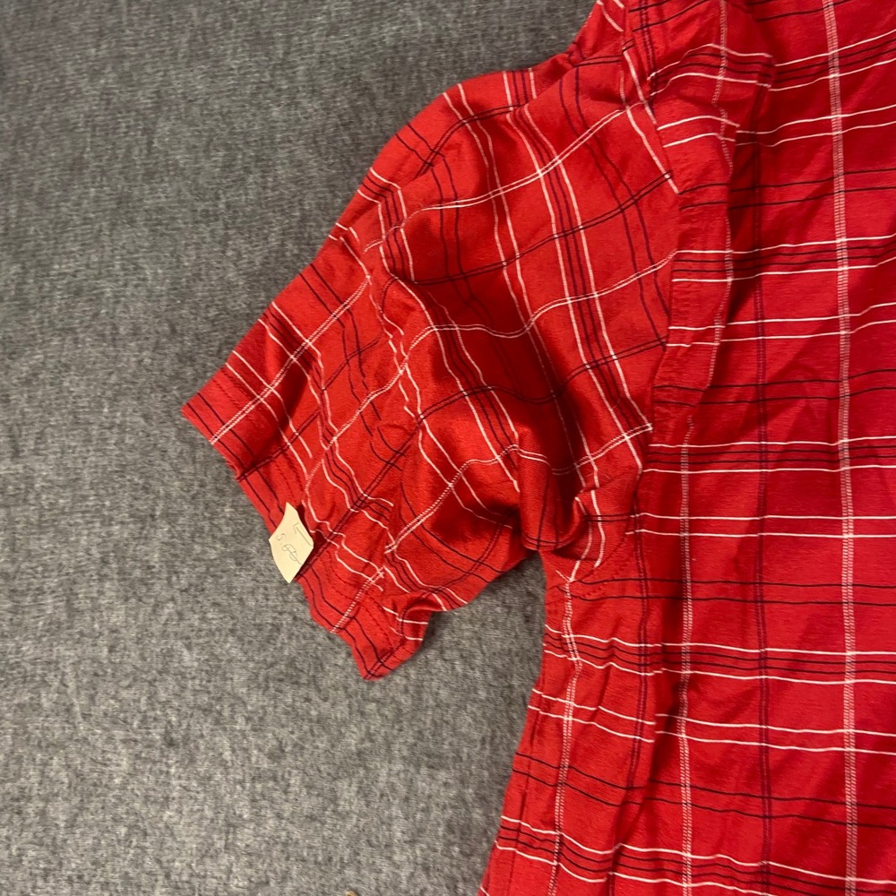 Pinehurst Collection Men's Red Plaid Golf Polo Shirt Large - Picture 9 of 9
